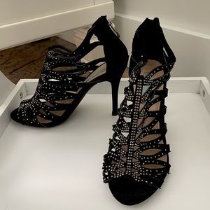 Betsey Johnson Strappy Suede Heels